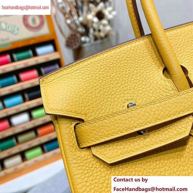Hermes Birkin 25cm Bag in Original Togo Leather Yellow