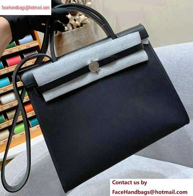 Hermes Herbag Zip 31 Bag in Original Quality Black - Click Image to Close