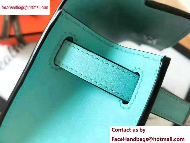 Hermes Kelly 22 Clutch Bag In Original Swift Leather Macaron blue - Click Image to Close