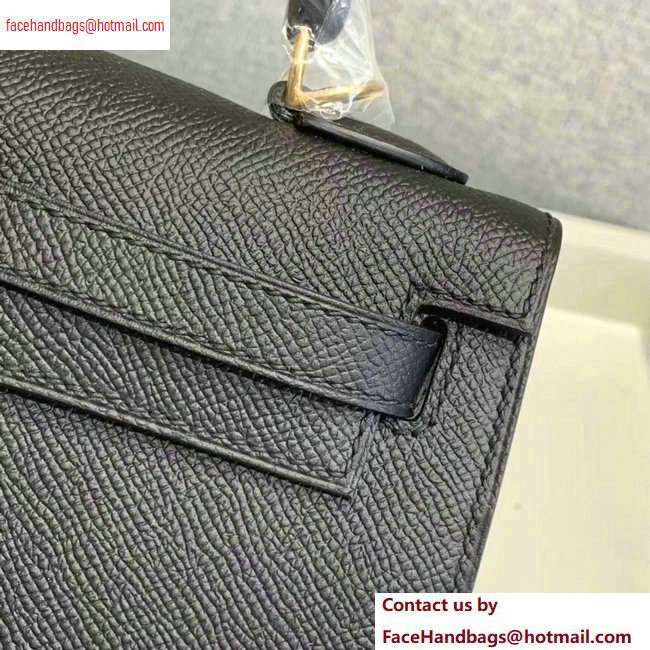 Hermes Kelly 25cm Bag in Original Epsom Leather Black