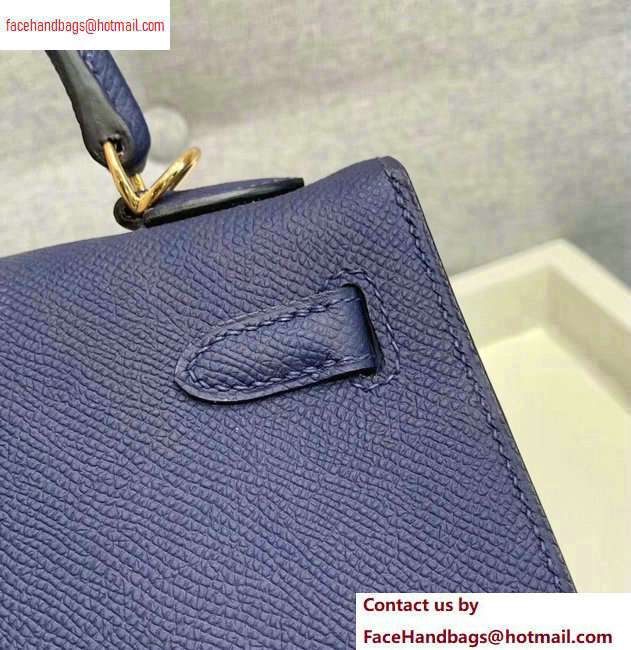 Hermes Kelly 25cm Bag in Original Epsom Leather Royal Blue