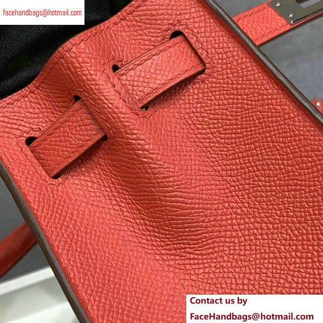 Hermes Kelly 25cm Bag in Original Epsom Leather Salmon Red