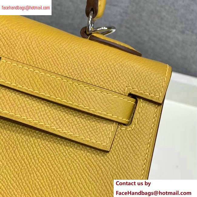 Hermes Kelly 25cm Bag in Original Epsom Leather Yellow