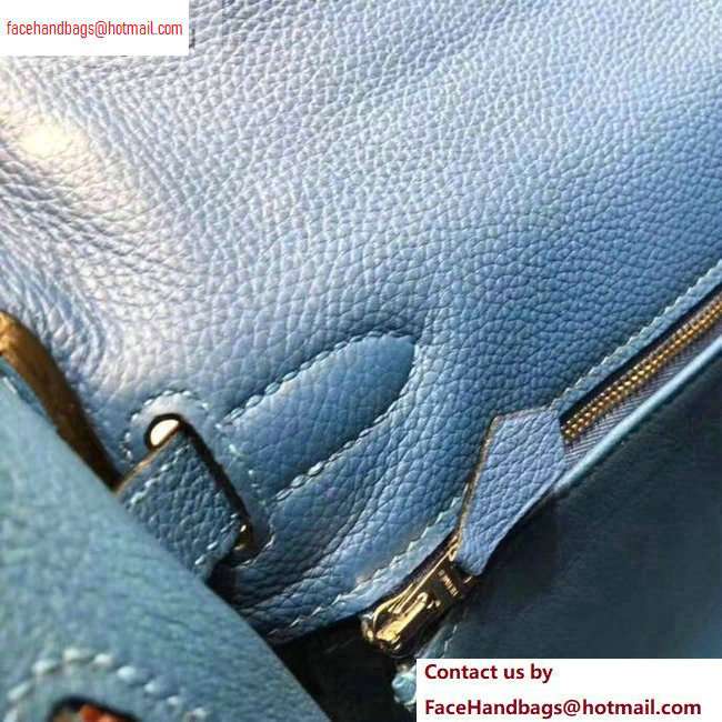 Hermes Kelly 28cm/32cm Bag In Original togo Leather With Gold/Silver Hardware cobalt blue - Click Image to Close