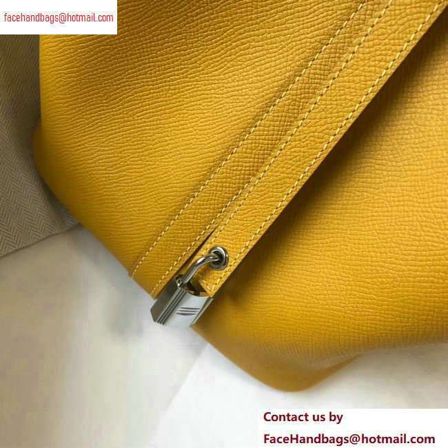 Hermes Picotin Lock 22 Bag with Braided Handles yellow - Click Image to Close