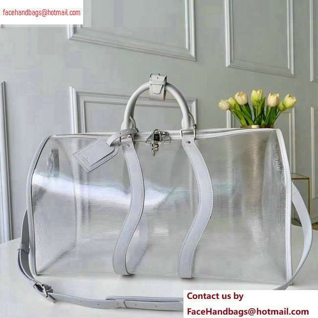 LOUIS VUITTON KEEPALL 50 M44474 TRANSPARENT BAG