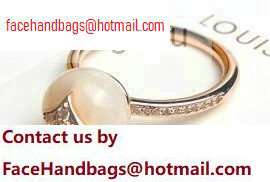 Louis Vuitton B Blossom Ring White/Pink Gold