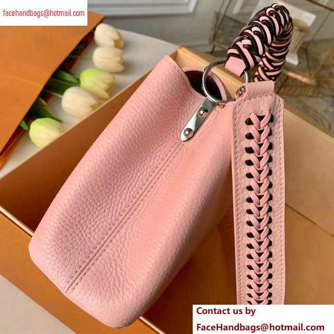 Louis Vuitton Capucines BB Bag Braided Handle and Strap M55236 Pink