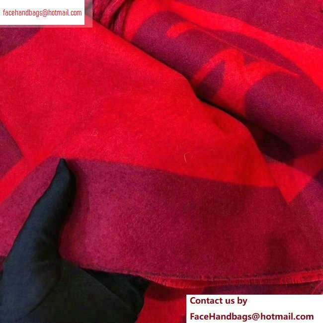 Louis Vuitton Cardiff Scarf 194x30cm Red