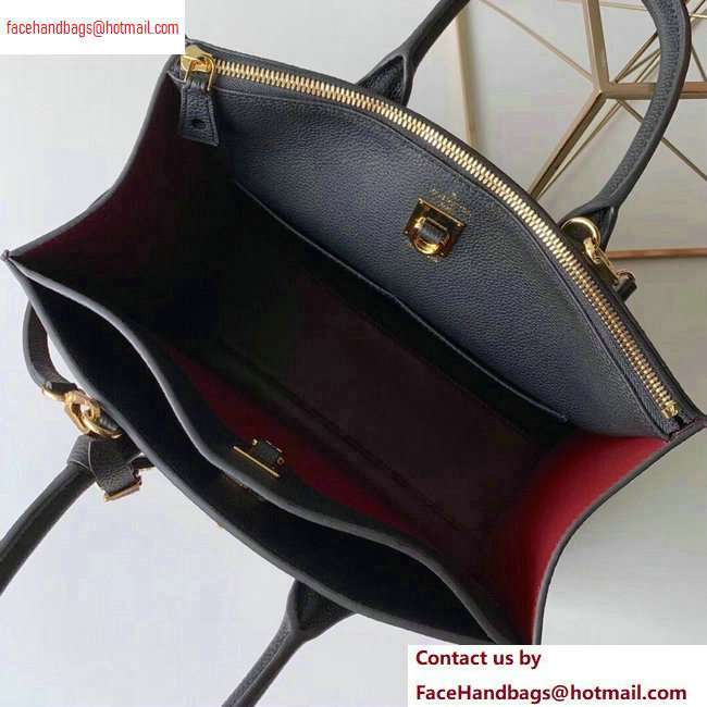 Louis Vuitton City Steamer MM Tote Bag M54867 Black/Purple