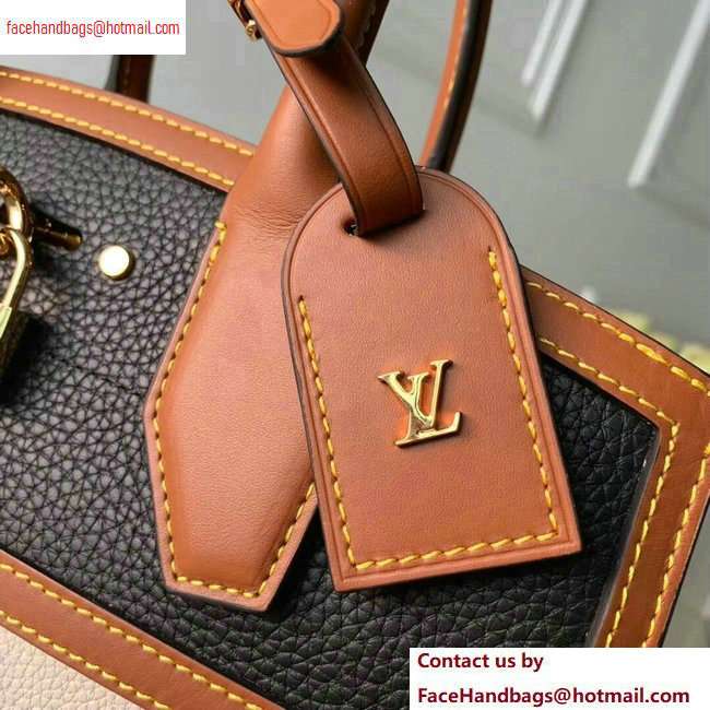 Louis Vuitton City Steamer MM Tote Bag M55062 Black/Beige - Click Image to Close