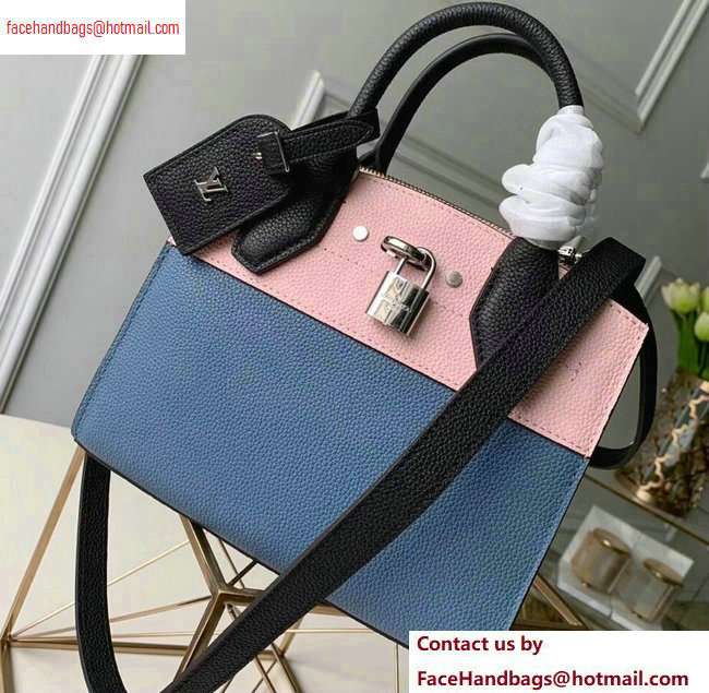 Louis Vuitton City Steamer Mini Tote Bag Black/Blue/Pink - Click Image to Close