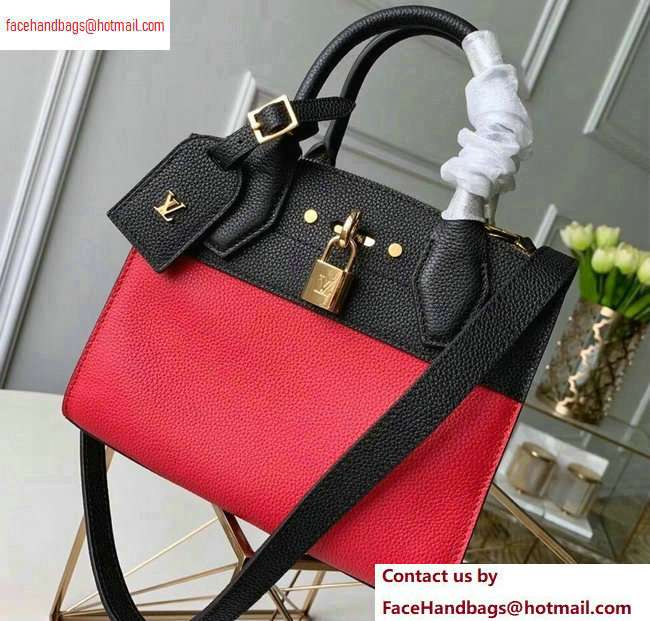 Louis Vuitton City Steamer Mini Tote Bag Black/Red Louis Vuitton City Steamer Mini Tote Bag Black/Red