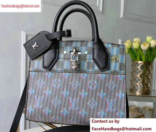 Louis Vuitton City Steamer Mini Tote Bag M55469 Monogram LV Pop Blue - Click Image to Close