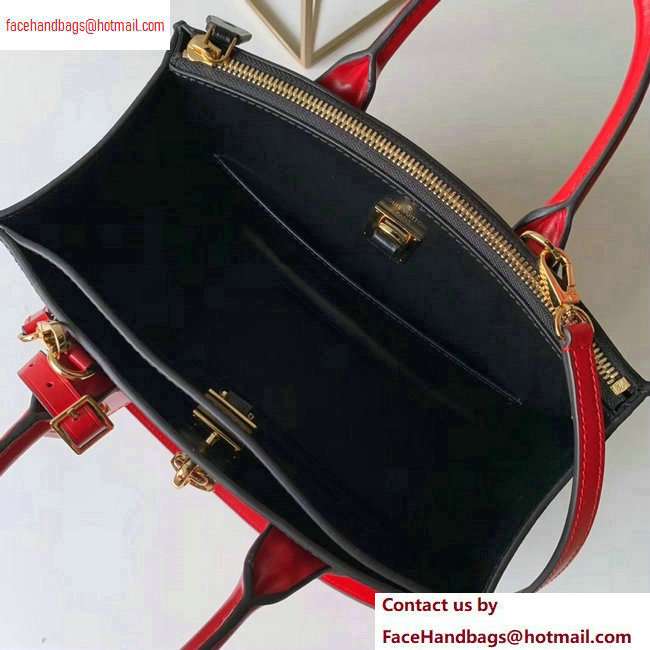 Louis Vuitton City Steamer PM Tote Bag Black/Red/Orange