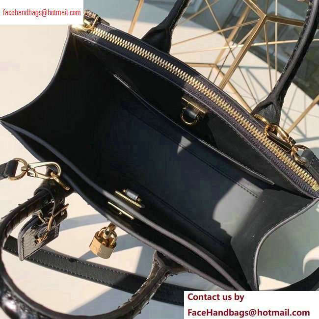 Louis Vuitton City Steamer PM Tote Bag Python Black - Click Image to Close