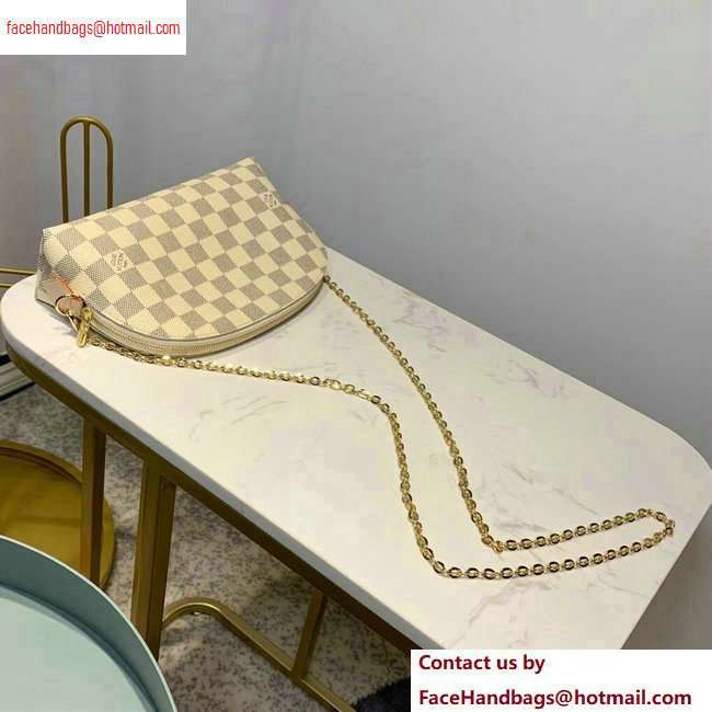 Louis Vuitton Cosmetic Pouch GM Bag M47353 Damier Azur Canvas