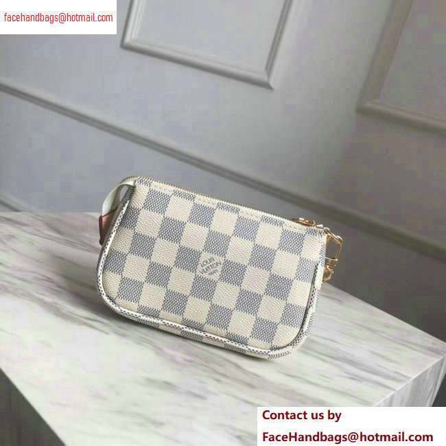 Louis Vuitton Damier Azur Canvas Mini Pochette Accessoires Bag N58010 - Click Image to Close