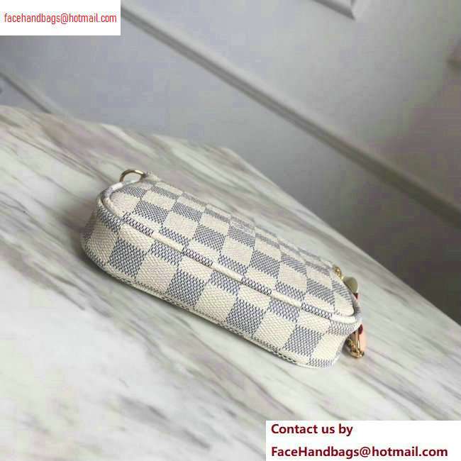 Louis Vuitton Damier Azur Canvas Mini Pochette Accessoires Bag N58010 - Click Image to Close
