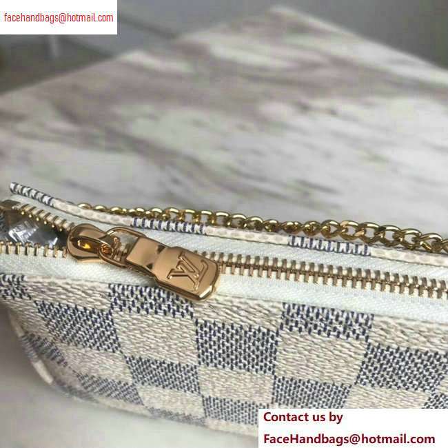 Louis Vuitton Damier Azur Canvas Mini Pochette Accessoires Bag N58010