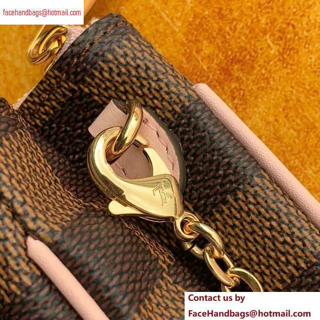 Louis Vuitton Damier Ebene Canvas Pochette Double Zip Bag N60254 2020 - Click Image to Close