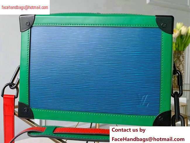 Louis Vuitton EPI Leather Soft Trunk Messenger Bag Blue/Green 2020 Louis Vuitton EPI Leather Soft Trunk Messenger Bag Blue/Green 2020