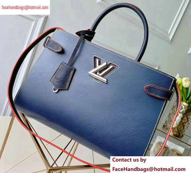 Louis Vuitton Epi Leather Twist Tote Bag M54980 Indigo