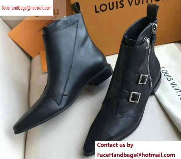 Louis Vuitton Jumble Flat Ankle Boots Black 2020 - Click Image to Close