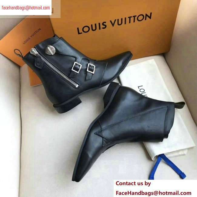 Louis Vuitton Jumble Flat Ankle Boots Black 2020 - Click Image to Close