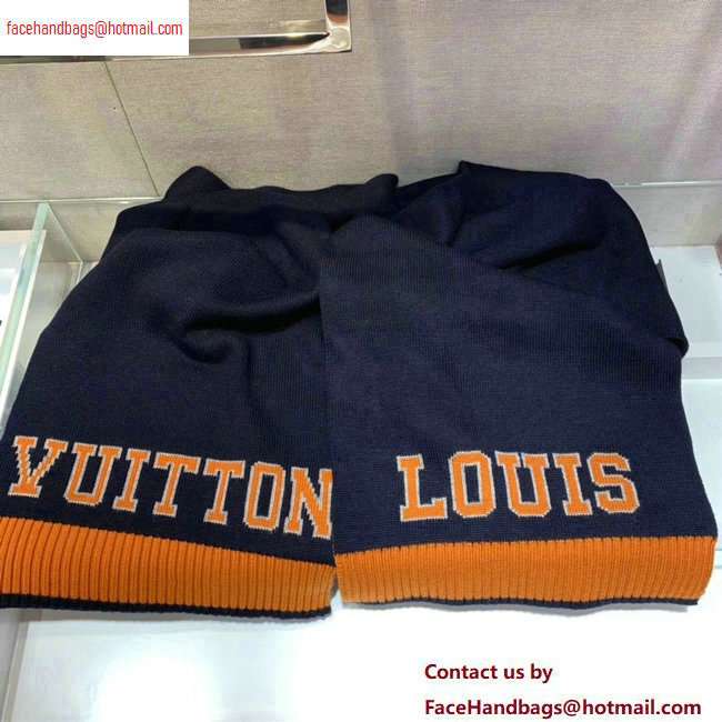 Louis Vuitton Louis Scarf 30x170cm M71229 Marine Orange 2020 - Click Image to Close