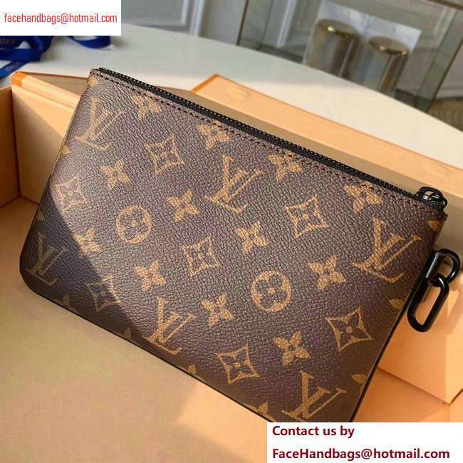 Louis Vuitton Monogram Canvas Pochette Chaine Zipped Pouch MM Bag M67814 2020 - Click Image to Close