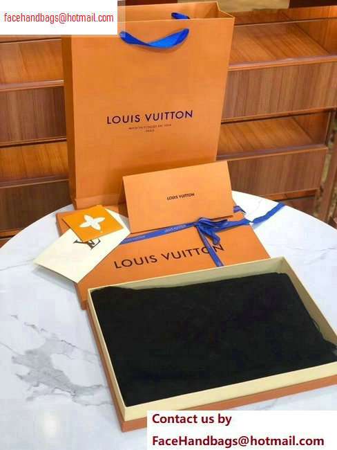 Louis Vuitton Monogram Classic Scarf 190x40cm Black - Click Image to Close