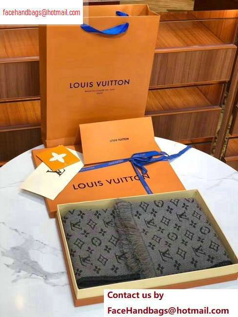 Louis Vuitton Monogram Classic Scarf 190x40cm Light Coffee