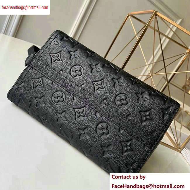 Louis Vuitton Monogram Empreinte Triangle Shaped Messenger Bag M54330 Black 2020 - Click Image to Close