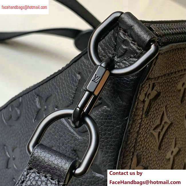 Louis Vuitton Monogram Empreinte Triangle Shaped Messenger Bag M54330 Black 2020 - Click Image to Close