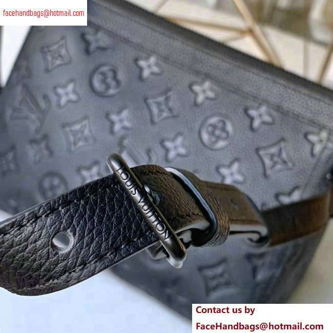 Louis Vuitton Monogram Empreinte Triangle Shaped Messenger Bag M54330 Black 2020
