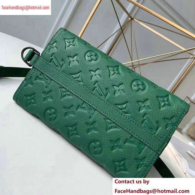 Louis Vuitton Monogram Empreinte Triangle Shaped Messenger Bag M54330 Green 2020 - Click Image to Close