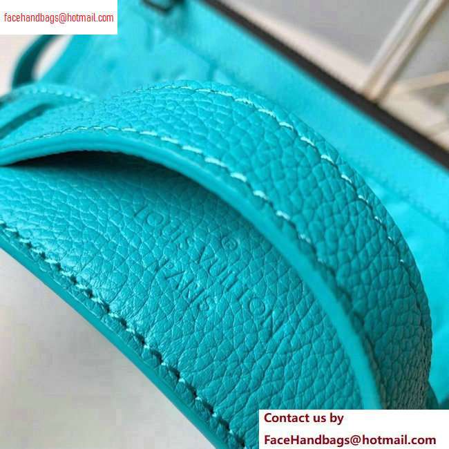 Louis Vuitton Monogram Empreinte Triangle Shaped Messenger Bag M54330 Turquoise 2020 - Click Image to Close