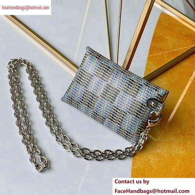 Louis Vuitton Monogram LV Pop Kirigami Necklace Envelope Pouch Bag M68613 Blue 2020