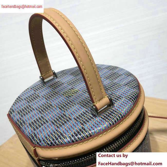 Louis Vuitton Monogram LV Pop Print Cannes Beauty Case Bucket Bag M55457 Blue 2020 - Click Image to Close