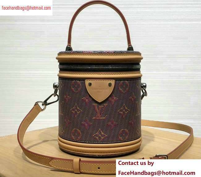 Louis Vuitton Monogram LV Pop Print Cannes Beauty Case Bucket Bag M55457 Pink 2020