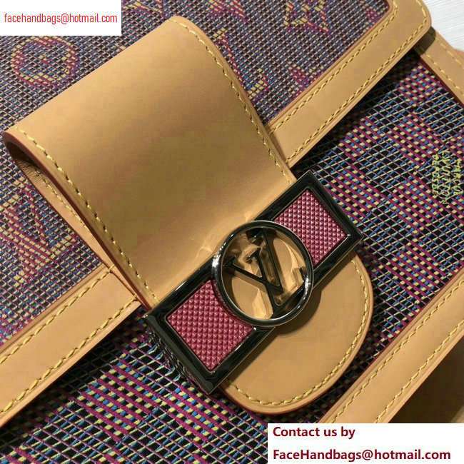 Louis Vuitton Monogram LV Pop Print Dauphine MM Bag M55452 Pink 2020 - Click Image to Close