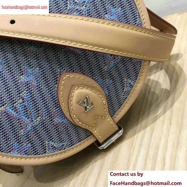 Louis Vuitton Monogram LV Pop Print Tambourin Bag M55460 Blue 2020