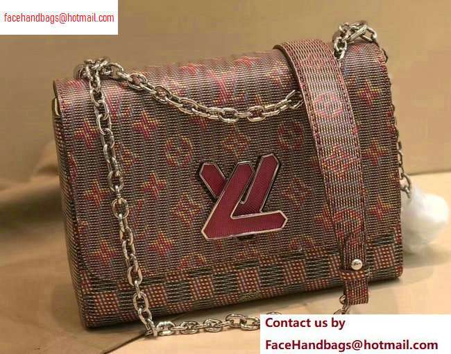 Louis Vuitton Monogram LV Pop Print Twist MM Bag M55480 Pink 2020 - Click Image to Close