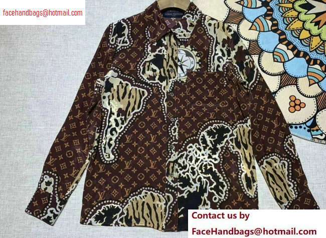 Louis Vuitton Monogram and Animal Print Shirt 2020