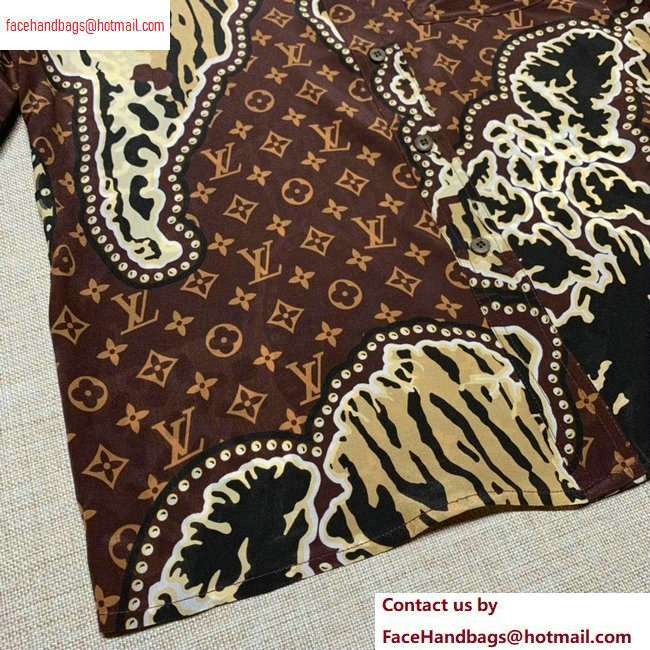 Louis Vuitton Monogram and Animal Print Shirt 2020 - Click Image to Close