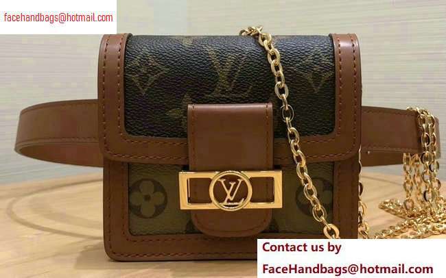 Louis Vuitton Monogram and Monogram Reverse Canvas Dauphine BB Bumbag M68621 2020