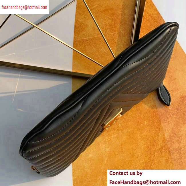 Louis Vuitton New Wave Zip Pochette Bag M63943 Black 2020 - Click Image to Close