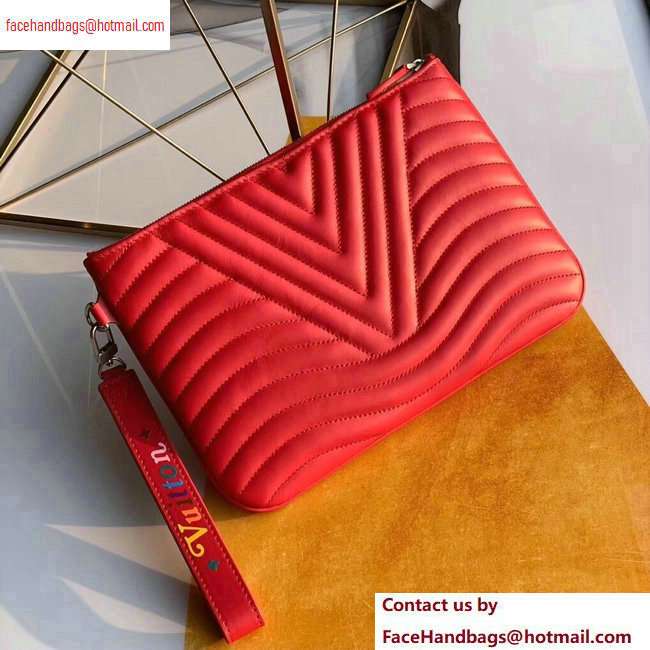 Louis Vuitton New Wave Zip Pochette Bag M67500 Red 2020