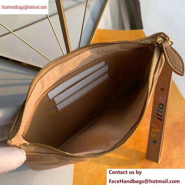 Louis Vuitton New Wave Zip Pochette Bag M68478 Apricot 2020